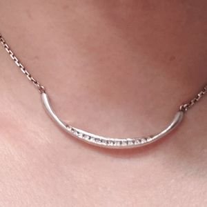 ( SOLD) 14k white gold diamond neckalce